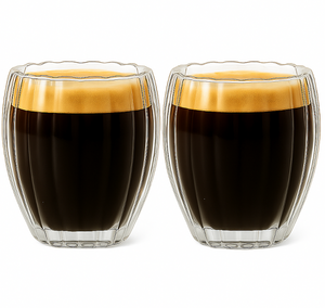 Verre à café/thé Cookinglife double paroi Pumpkin 260 ml - 2 pièces