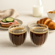 Verre à café/thé Cookinglife double paroi Pumpkin 260 ml - 2 pièces