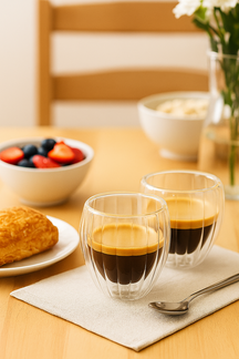 Set de verres à espresso Cookinglife - Double paroi - Barista - 80 ml - 2 pièces