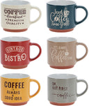 Set de tasses a cafe Cookinglife - Cappuccino - Koffietijd - 260 ml - 6 pieces