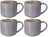 Ensemble de mugs à café Cookinglife - en faïence - Serene - 330 ml - 4 pièces