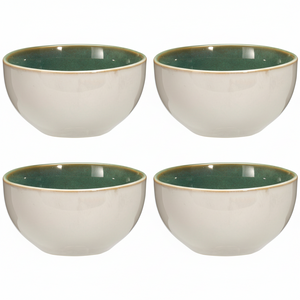 Bols à soupe Cookinglife Serene Green ø 14 cm - Faïence - 4 pieces