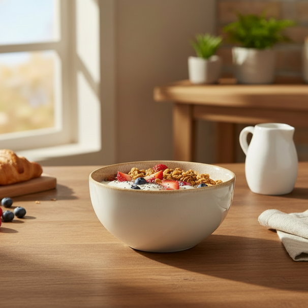 Bols à soupe Cookinglife Serene Sand ø 14 cm - Faïence - 4 pieces