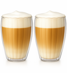 Set de verres à latte Cookinglife - Double paroi - Barista - 300 ml - 2 pièces