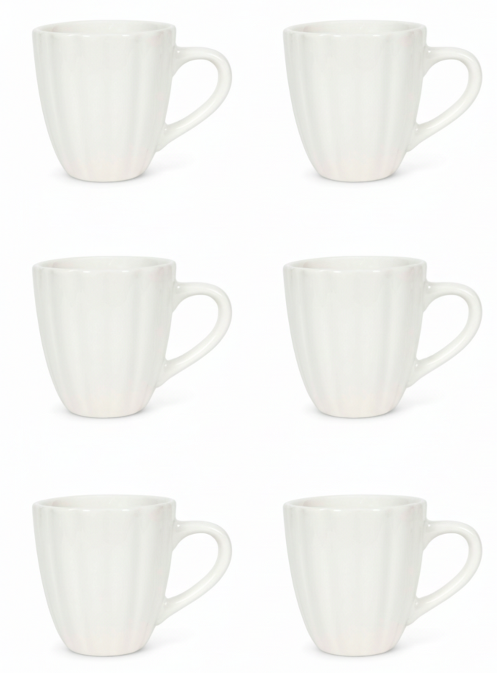 Mugs Cookinglife Cardida Off White 350 ml - 6 pièces