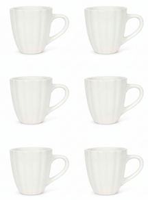 Mugs Cookinglife Cardida Off White 350 ml - 6 pièces
