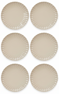Assiettes à petit-déjeuner / Assiettes à dessert Cookinglife Cardida Beige ø 19,5 cm - Lot de 6