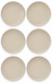 Assiettes à petit-déjeuner / Assiettes à dessert Cookinglife Cardida Beige ø 19,5 cm - Lot de 6