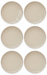 Assiettes à petit-déjeuner / Assiettes à dessert Cookinglife Cardida Beige ø 19,5 cm - Lot de 6