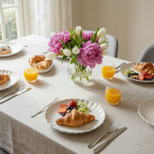 Cookinglife Ontbijtborden / Dessertborden Cardida Off White ø 19.5 cm - 6 stuks