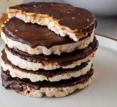 Snack au chocolat et au beurre de cacahuète