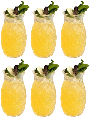 Verre à cocktail / Verre Tiki Ananas - 400 ml - 6 pièces