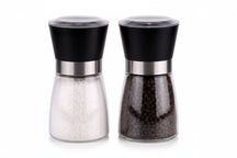 Cookinglife Peper- en Zoutmolenset - Glas - Zwart - 2-Delig