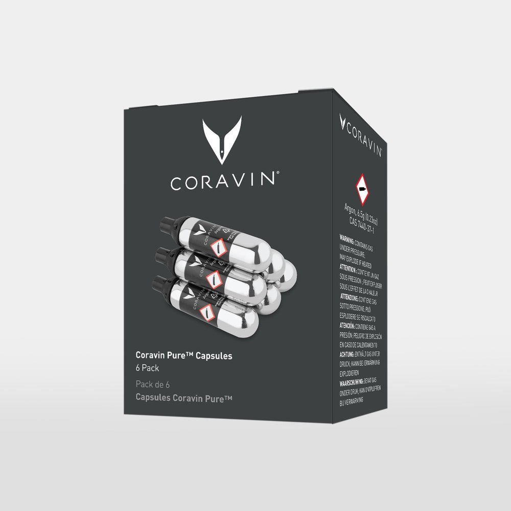 Coravin Capsules d'argon pur 6 pièces - 21 ml / 6,5 grammes