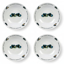 Cosy & Trendy Assiette Creuse / Assiette à Moules Deco ø 23 cm - 4 Pièces