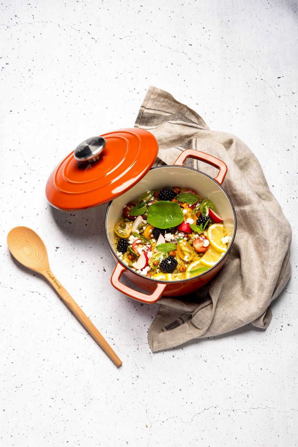 Cosy & Trendy Poêle Fontestic Fonte Rouille Ø 28 cm / 8 Litres - Émaillée