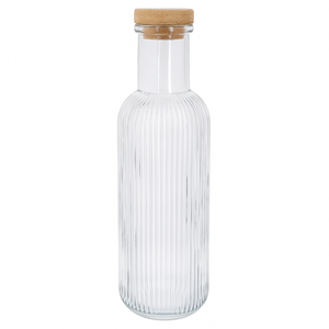 Carafe à eau Cosy & Trendy - Carafe avec bouchon en liège - Raya - Transparent - 1 litre