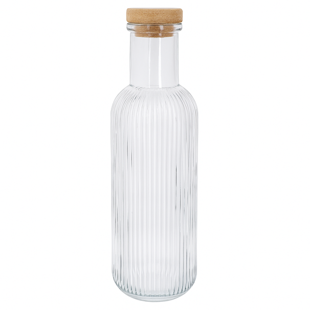 Carafe à eau Cosy & Trendy - Carafe avec bouchon en liège - Raya - Transparent - 1 litre