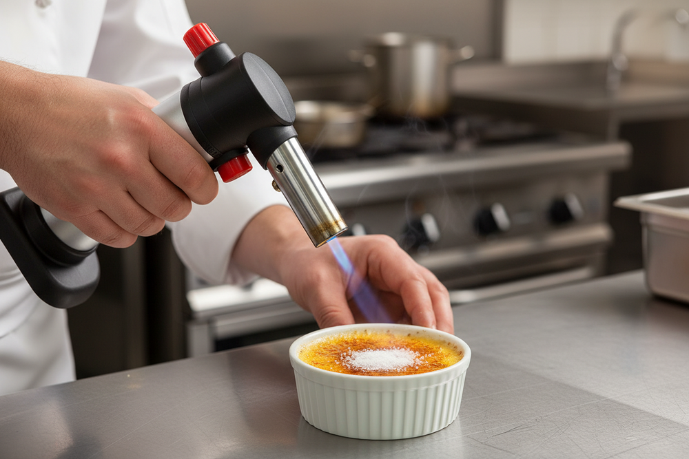 Brûleur à crème brûlée Hendi - Chalumeau de cuisine - 15,5 cm