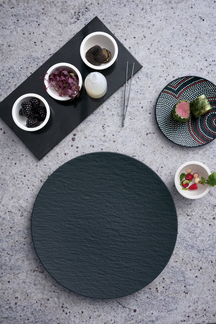 Villeroy & Boch Assiette Manufacture Rock - Noir - ø 25 cm