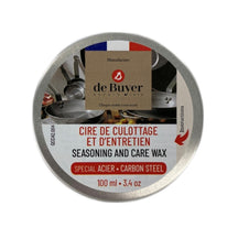 Cire d'entretien / de culottage De Buyer pour poêles en acier - 100 ml
