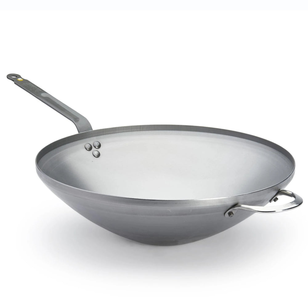 Poêle à wok De Buyer Mineral B Element - ø 40 cm - Sans revêtement antiadhésif