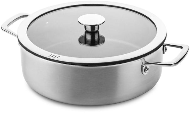 Casserole DUCQ - Aspiration descendante - Inox - ø 26 cm / 4 litres