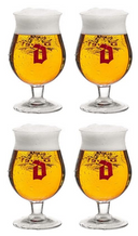 Ensemble de verres a bière Duvel - Verre tulipe - 330 ml - 4 pièces