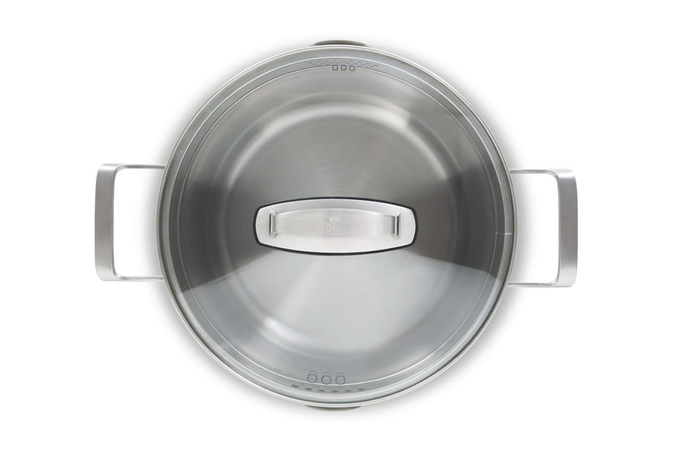 Casserole à soupe BK Premium+ en acier inoxydable - ø 24 cm / 5 litres