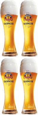 Ensemble de verres a biere Erdinger - Weizen - 500 ml - 4 pieces