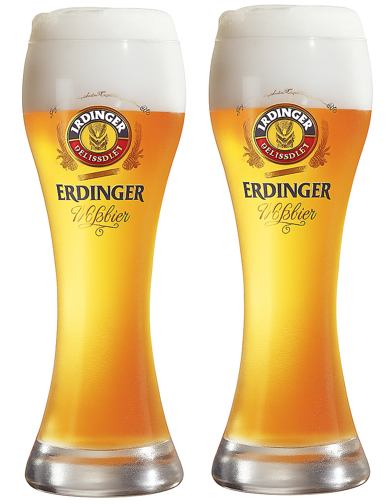 Verre à bière Erdinger Weizen - 500 ml - 2 pièces