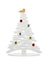 Sapin de Noël Alessi Bark - BM06 W - Blanc - 45 cm - par Michael Boucquillon & Donia Maaoui