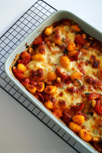 Casserole de gnocchis végétariens