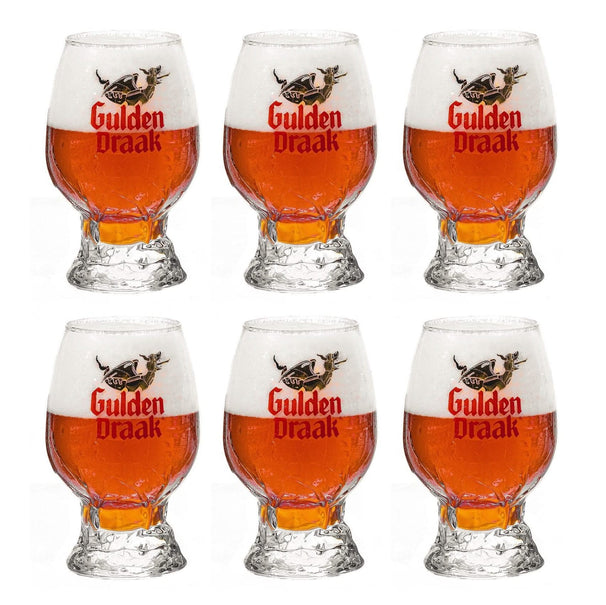 Ensemble de verres Gulden Draak - Verres a bière - Bokaal - 330 ml - 6 pièces
