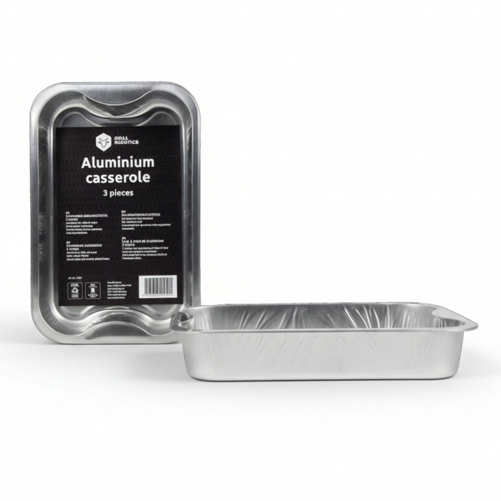 Plateaux de cuisson en aluminium pour barbecue Cookinglife Grill / Plateau de cuisson pour barbecue - 30 x 20 cm - 9 pièces