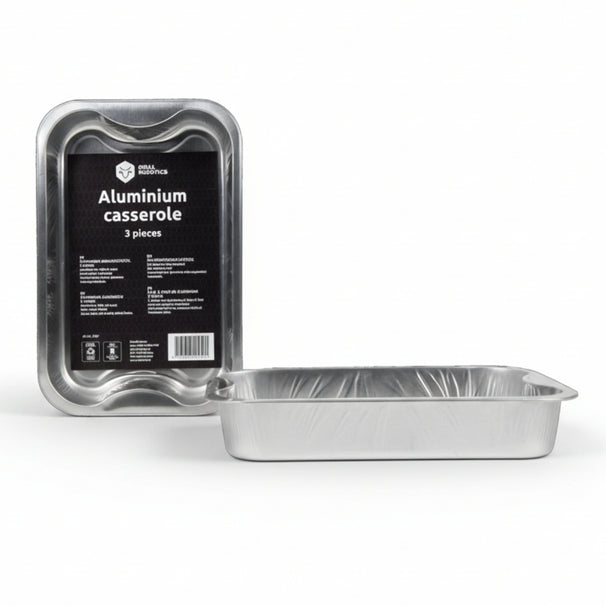 Plateaux de cuisson en aluminium pour barbecue Cookinglife Grill / Plateau de cuisson pour barbecue - 30 x 20 cm - Lot de 3