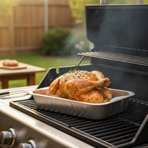 Plateaux de cuisson en aluminium pour barbecue Cookinglife Grill / Plateau de cuisson pour barbecue - 30 x 20 cm - 9 pièces