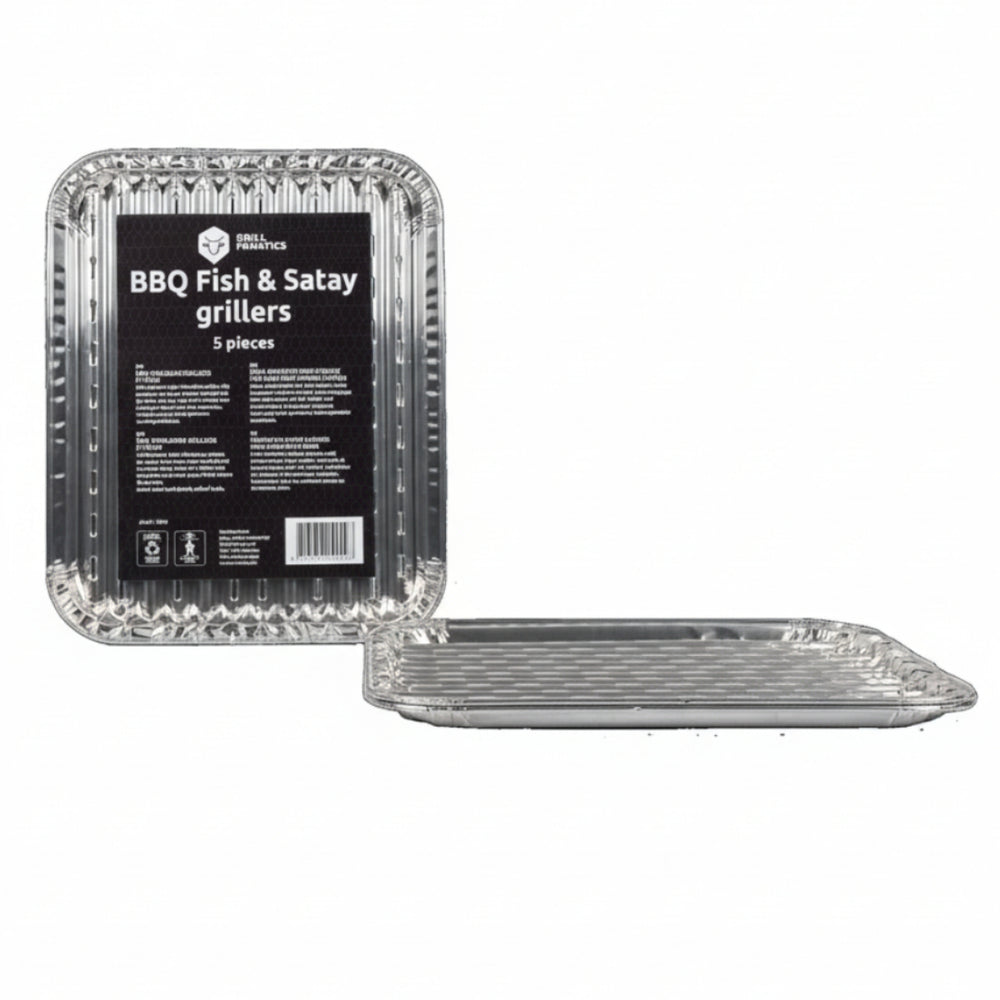 Plateaux de cuisson en aluminium Cookinglife pour barbecue / Plateau de cuisson pour barbecue / Plat à griller 28 x 23 cm - 15 pièces