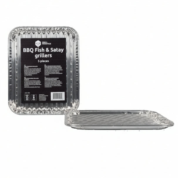 Cookinglife Grill BBQ Aluminium Bakjes / BBQ Grill Tray / Grillschaal 28 x 23 cm - 5 stuks