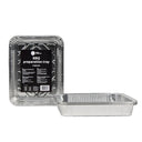 Ensemble de plateaux BBQ Grill Fanatics - en aluminium - 23 x 18 cm - 18 pièces