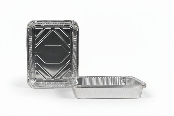 Ensemble de plateaux BBQ Grill Fanatics - en aluminium - 23 x 18 cm - 6 pièces