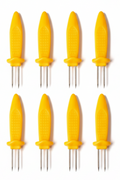 Cookinglife Grill Piques à maïs - Acier inoxydable - 8 pièces