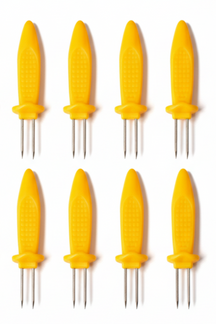 Cookinglife Grill Piques à maïs - Acier inoxydable - 8 pièces