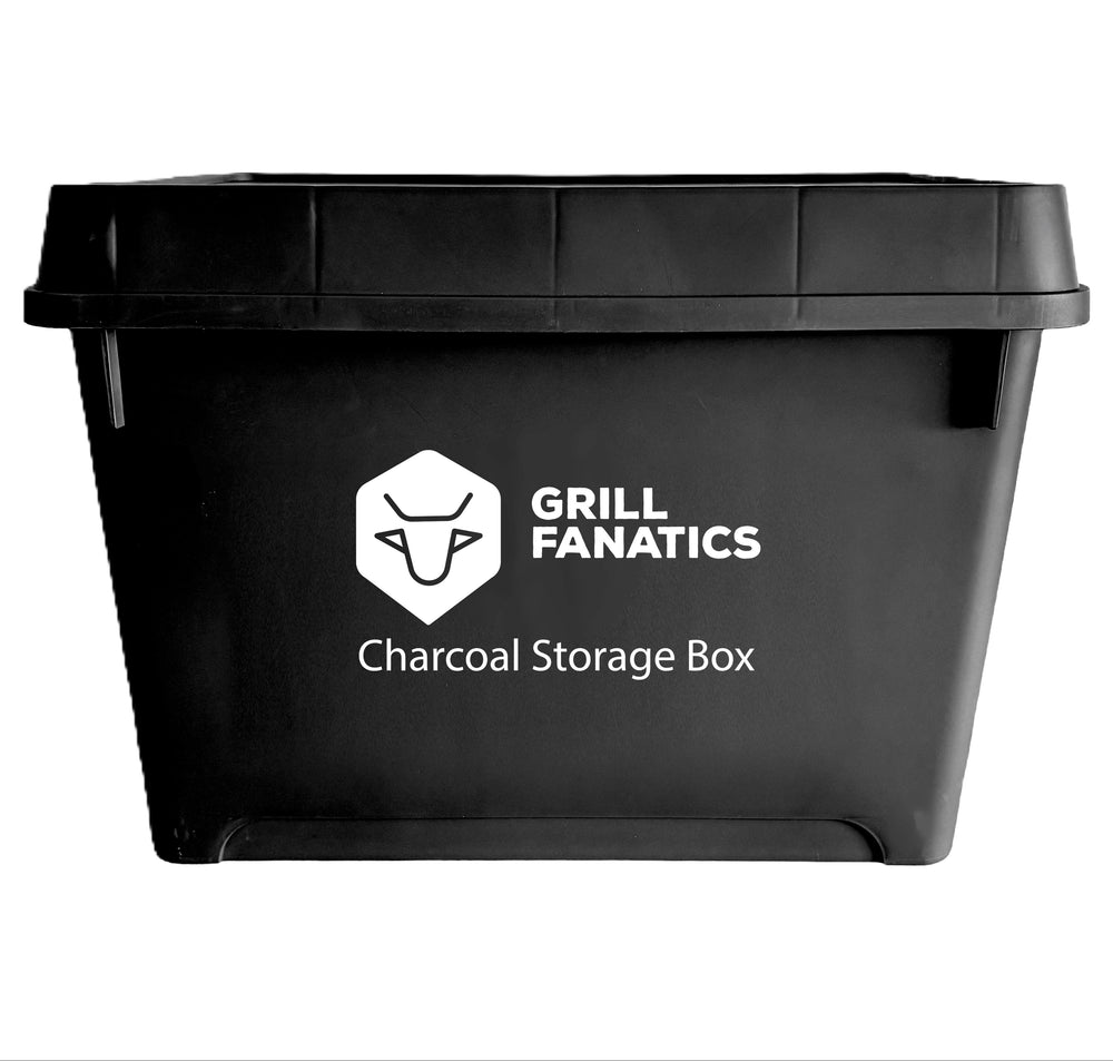 Boîte de rangement Grill Fanatics - Charbon de bois - Barbecue - 60x40x42 cm
