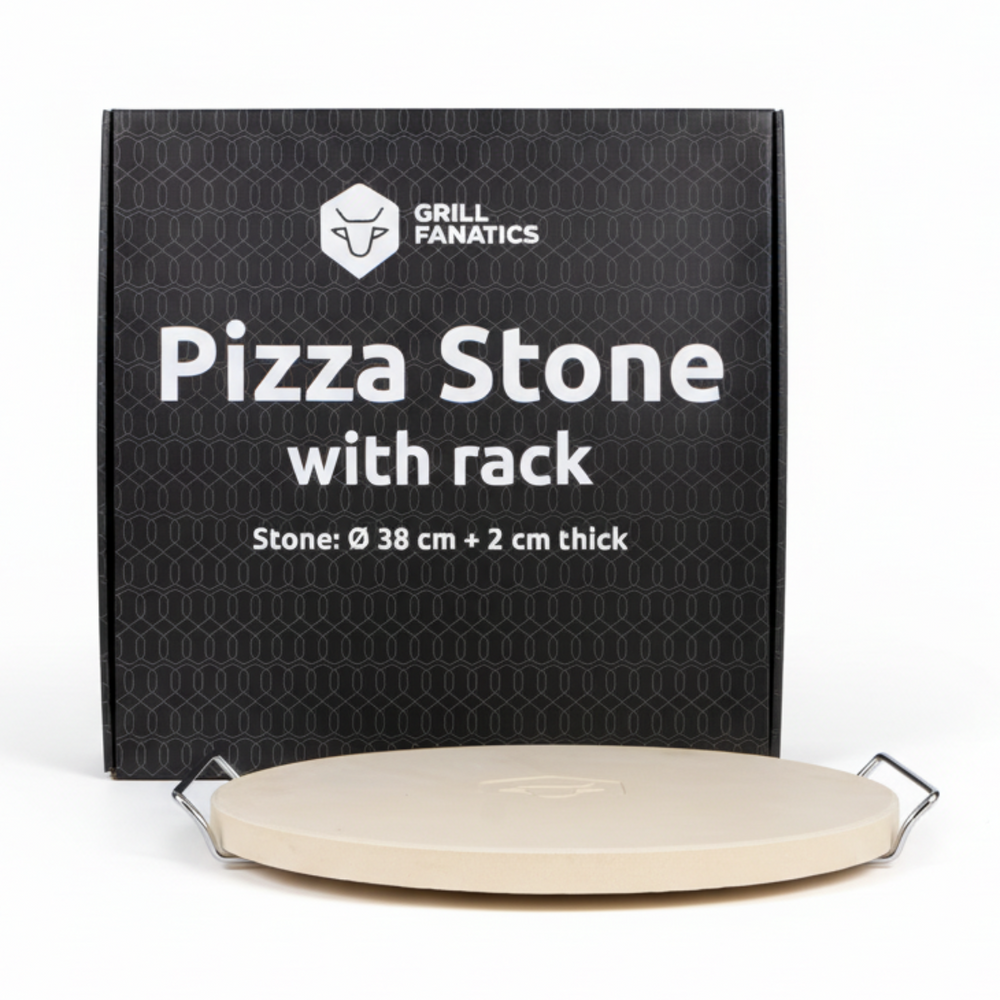 Cookinglife Pierre à pizza pour barbecue avec support ø 38 cm