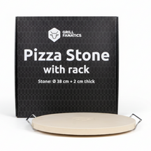 Cookinglife Pierre à pizza pour barbecue avec support ø 38 cm