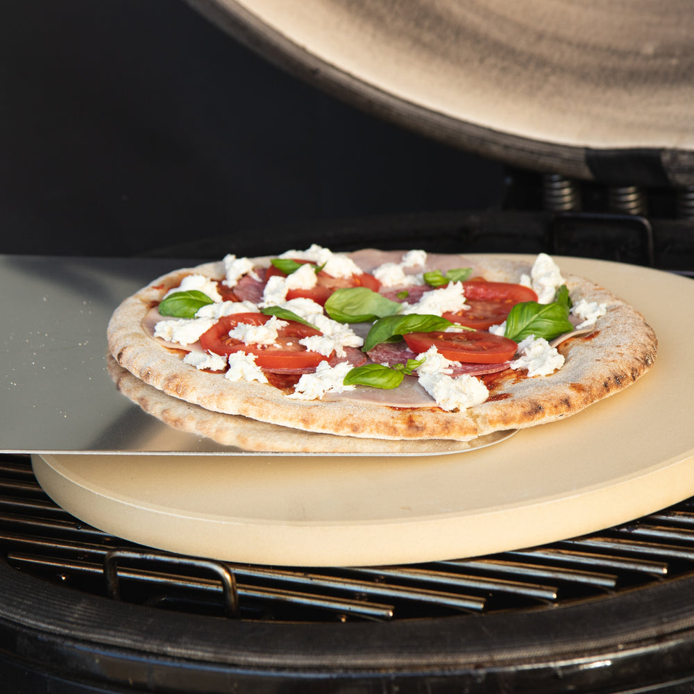 Cookinglife Pierre à pizza pour barbecue avec support ø 38 cm