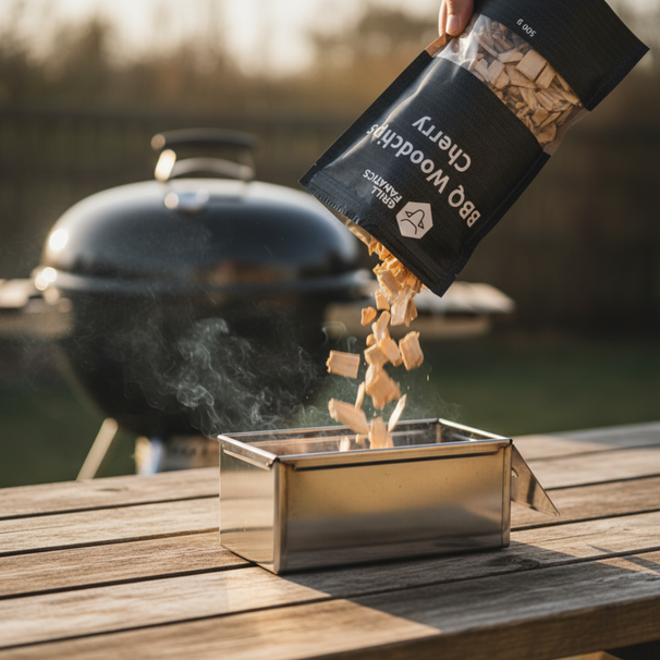 Copeaux de fumage Grill Fanatics - Copeaux de cerisier - Barbecue - 500 g