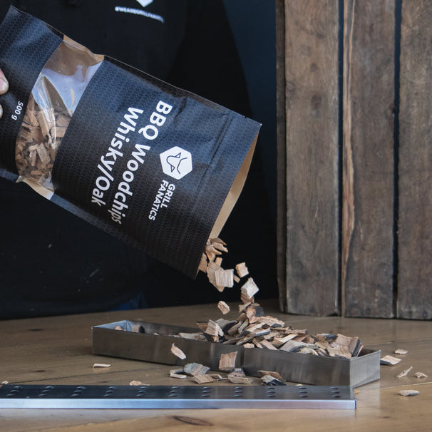 Copeaux de fumage Grill Fanatics - Chêne whisky - Série Whisky - 500 g