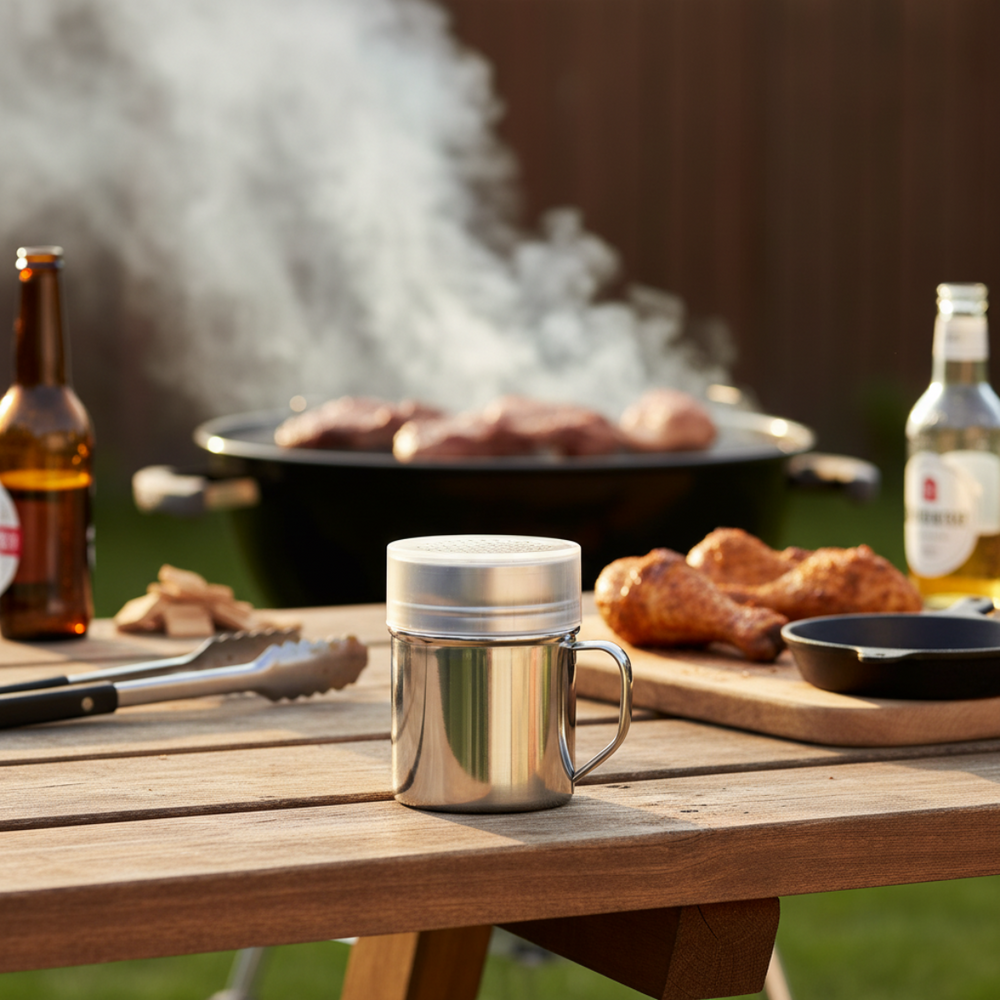 Cookinglife Grille Rub Shaker / Saupoudreur à Épices - Inox
